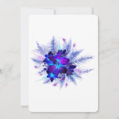 ムラサキハイブルーオーキッドウェディングSave the Date招待状 招待状 (裏面)