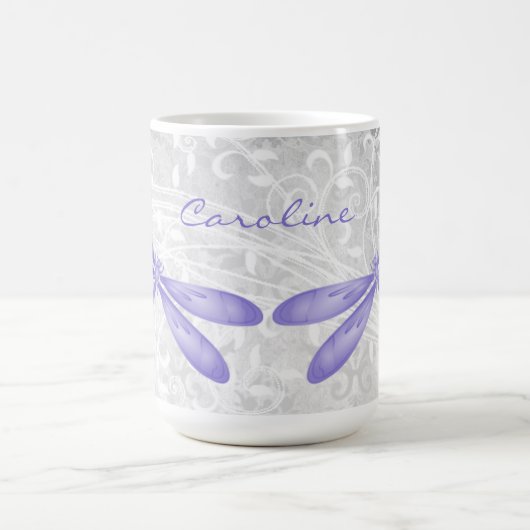 ムラサキパーソナライズされたコーヒーマグ コーヒーマグカップ (中央)