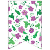 ムラサキヒビスカス バンティングフラッグ (第1の旗)