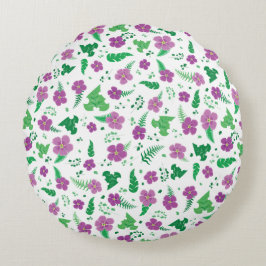 ムラサキヒビスカス ラウンドクッション