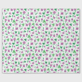 ムラサキヒビスカス ラッピングペーパー (フラット)