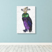 ムラサキフクロウ キャンバスプリント (インサイチュ (ウッドフロア))