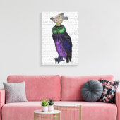 ムラサキフクロウ キャンバスプリント (インサイチュ (リビング))