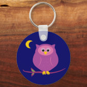 ムラサキフクロウ キーホルダー (正面)