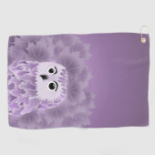 ムラサキフクロウ ゴルフタオル (横)