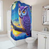 ムラサキフクロウ シャワーカーテン (インサイチュ)