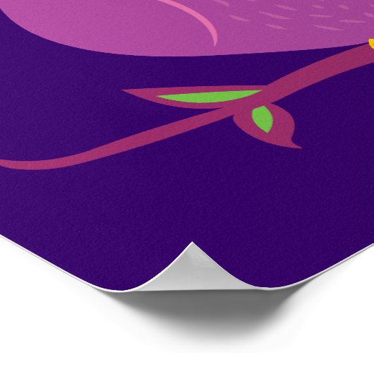 ムラサキフクロウ ポスター (角)