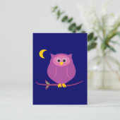 ムラサキフクロウ ポストカード (スタンド正面)