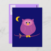 ムラサキフクロウ ポストカード (正面/裏面)