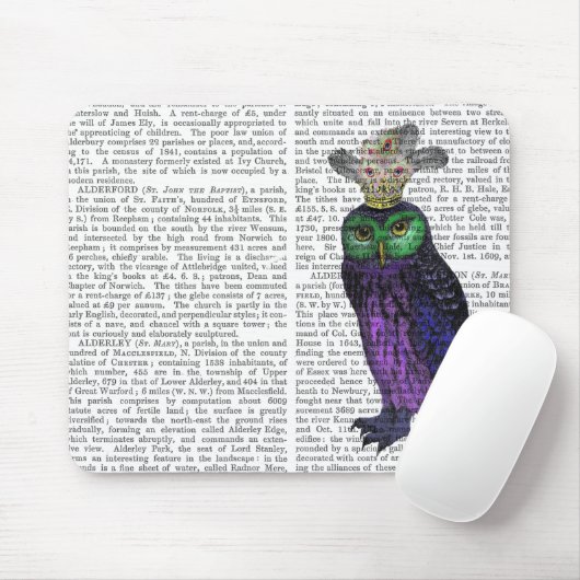 ムラサキフクロウ マウスパッド (マウス)