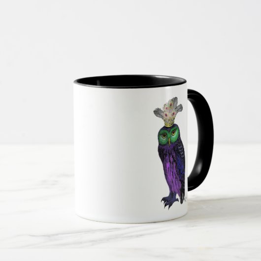 ムラサキフクロウ マグカップ (正面右)