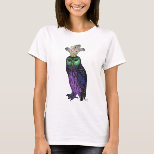 ムラサキフクロウ Tシャツ (正面)
