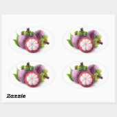 ムラサキマンゴスチン 楕円形シール (シート)