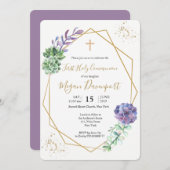 ムラサキムラサキムシオン 招待状 (正面/裏面)