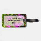 ムラサキムラサキムラサキ抽象芸術 ラゲッジタグ (裏面横)