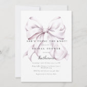 ムラサキムラザノットボウブライダルシャワー 招待状 (正面)