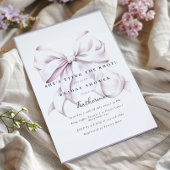 ムラサキムラザノットボウブライダルシャワー 招待状