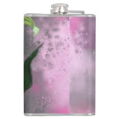 ムラサキユリの花絵画の花 フラスク (裏面)