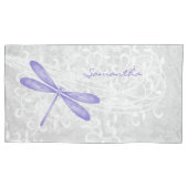 ムラサキユリパーソナライズされたムシ 枕カバー (正面左)