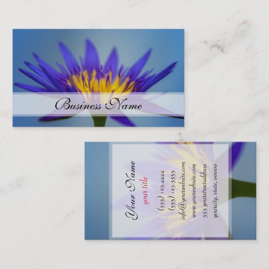 ムラサキユリ 名刺 (正面/裏面)