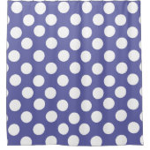 ムラサキ白水玉模様 シャワーカーテン (正面)