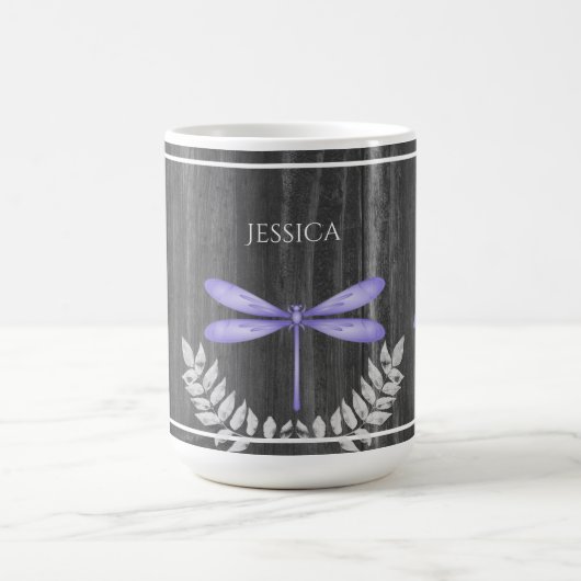 ムラサキ素朴コパーソナライズされたーヒマグ コーヒーマグカップ (中央)