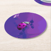 ムラサキ ラウンドペーパーコースター (アングル)