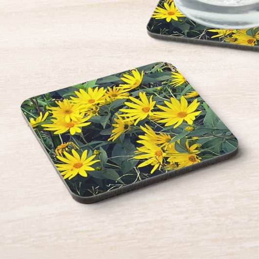 ムラサギク花 コースター (左側)