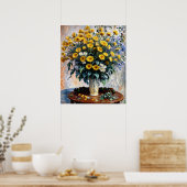 ムラサギク花 ポスター (キッチン)