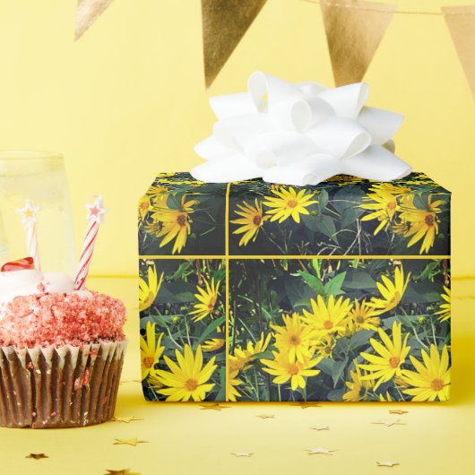 ムラサギク花 ラッピングペーパー (誕生日パーティー)