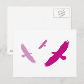 ムラサギ飛んでいるワシ ポストカード (正面/裏面)