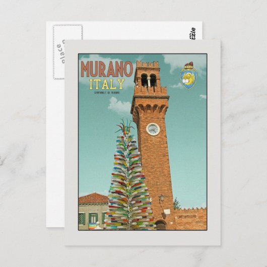 ムラノカマプナイルとガラスの木 ポストカード (正面/裏面)