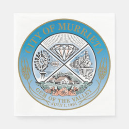 ムリエタ（カリフォルニア）シティシール スタンダードランチョンナプキン