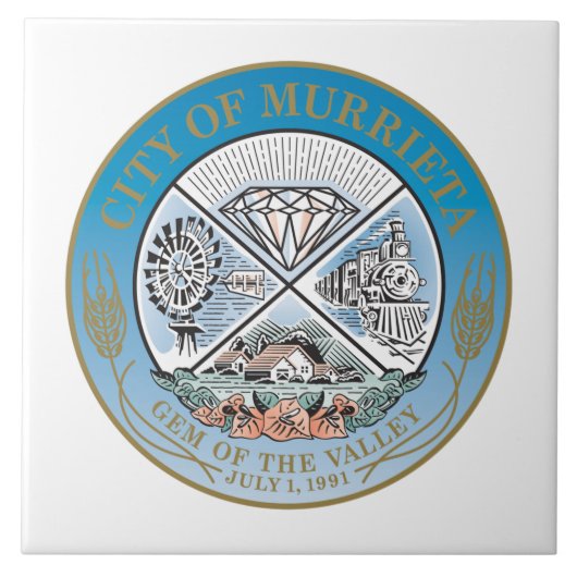 ムリエタ（カリフォルニア）シティシール タイル (正面)