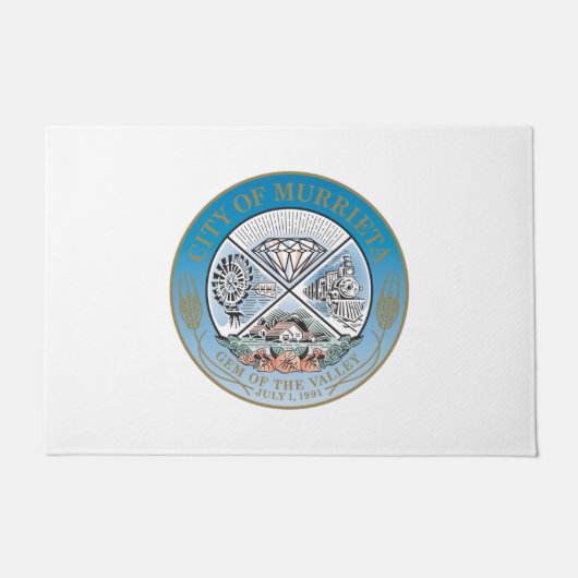 ムリエタ（カリフォルニア）シティシール ドアマット (正面)