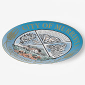 ムリエタ（カリフォルニア）シティシール ペーパープレート (アングル)