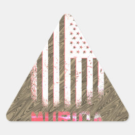 ムリカ国旗デザイン 三角形シール