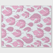 ムリコンテンポラリーー葉バーのパターンのラップ紙 ラッピングペーパー (フラット)
