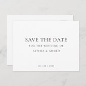 ムリミニマルス結婚教徒の写真以外の日付を保存 案内ポストカード (正面/裏面)