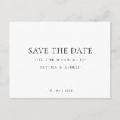 ムリミニマルス結婚教徒の写真以外の日付を保存 案内ポストカード (正面)