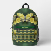 ムリーンフラワーのカブトムシパーソナライズされた抽象芸術 プリントバックパック (正面)