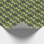 ムリーンフラワーのカブトムシパーソナライズされた抽象芸術 ラッピングペーパー (角)