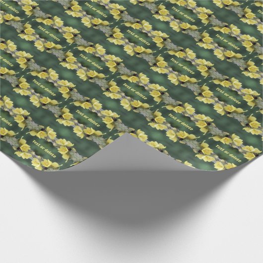 ムリーンフラワーのカブトムシパーソナライズされた抽象芸術 ラッピングペーパー (角)