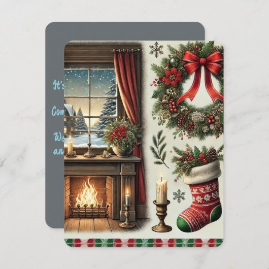 ムルギモーメントクリスマ招待状カード シーズンカード (正面/裏面)