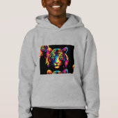 ムルギ衣服キッズプルオーバーフード付きスウェットシャツ (正面)