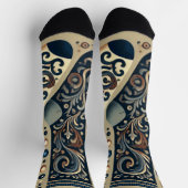 ムルギ衣服タイムレスWhimsy地球に優しプレミアム ソックス (上部)