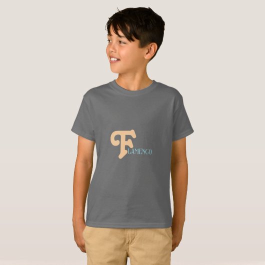ムルギ衣服フラメンコキッズシャツ Tシャツ (正面フル)