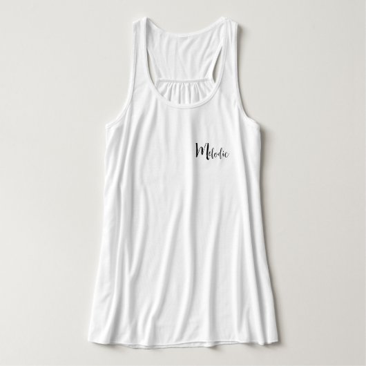 ムルギ衣服メロディックウィメンズベラキャンバスフローレース タンクトップ (デザイン正面)