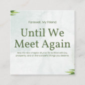 ムルギ・モーメンツ　お別れのカード エンクロージャーカード (正面)