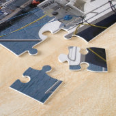 ムルシアスペインの船が水面に浮かぶ ジグソーパズル (側面)